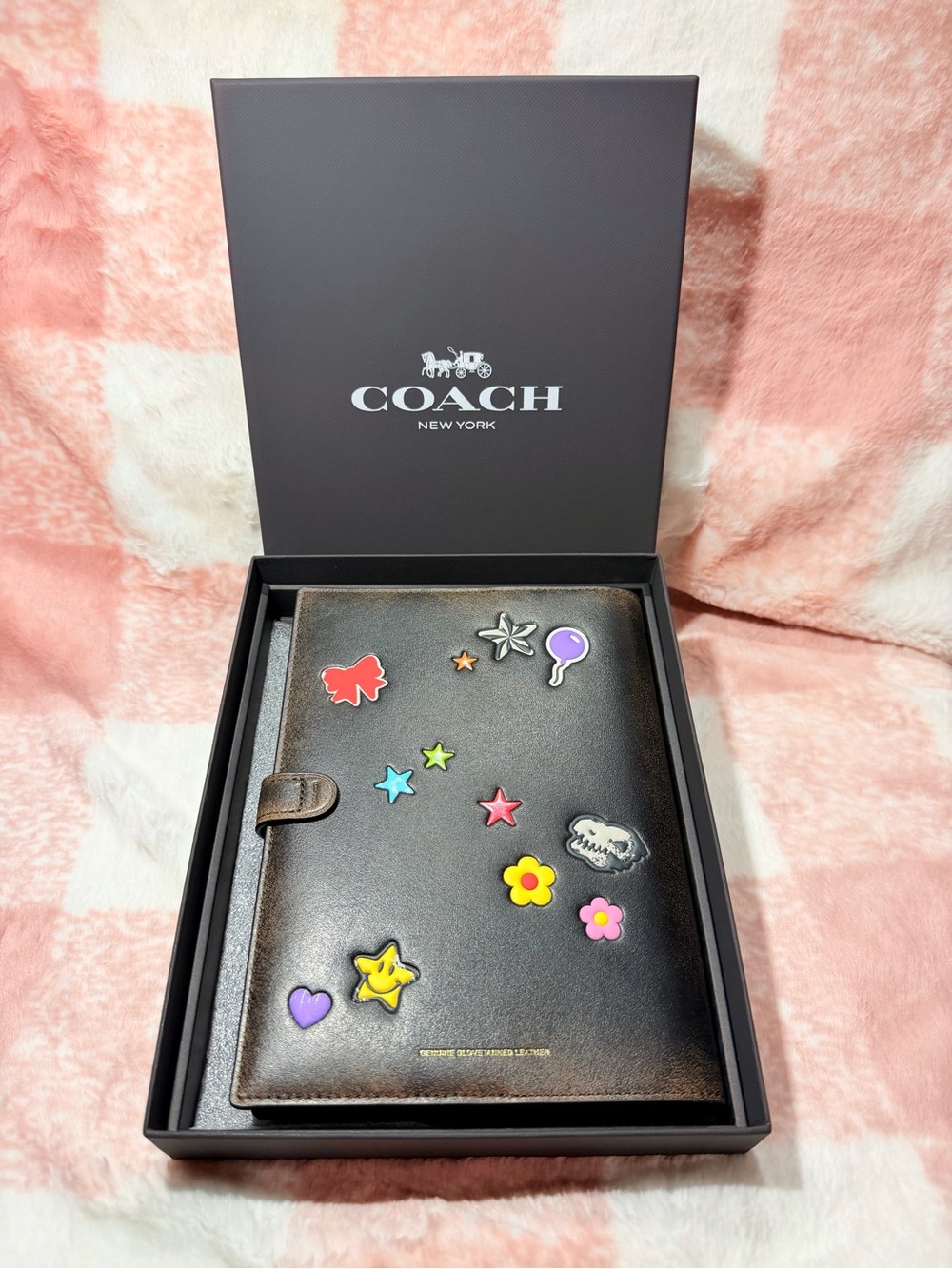 Coach rexy 10 th birthday notebook in loved leather with sticker print - Picture 2 of 3